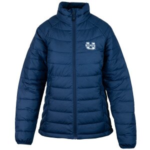 Women's Columbia u-state puff thermal navy jacket